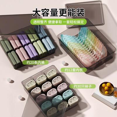 Visual Underwear Organizer Box for Home Use, Large Capacity