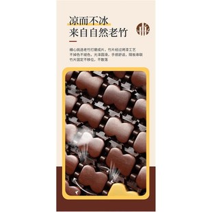 新款 竹片汽车头枕靠背护颈椎枕车用颈部靠枕透气车载按摩枕头 夏季