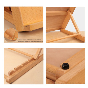 Portable Sketch Easel Wooden Desktop Easel Artist Tabletop D