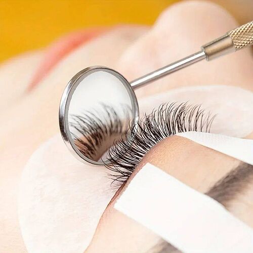 Multi Functional Stainless Steel Eyelash And Oral Care Mirro