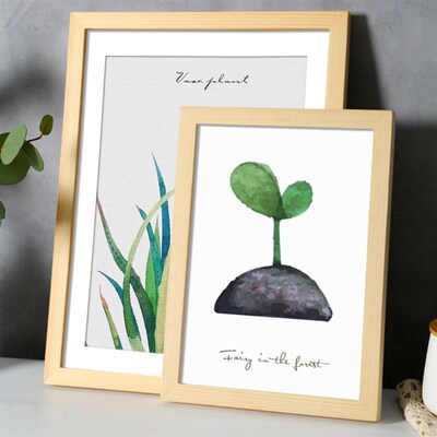Nordic simple wooden photo frame square picture frames 相框