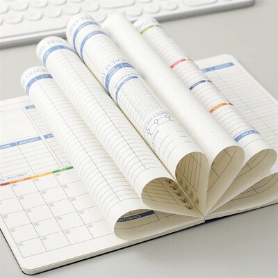 50 sheets Budget Planner Monthly Bill Organizer PVC Hardcove