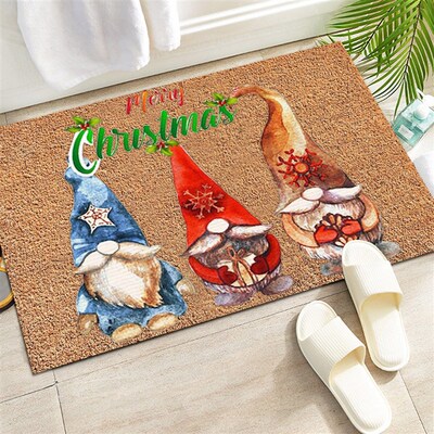 Christmas Kitchen Mat Xmas Bedroom Entrance Doormat Pattern