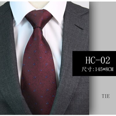 Wine Red Tie for Men 8cm Handmade for Formal Wedding Fashion