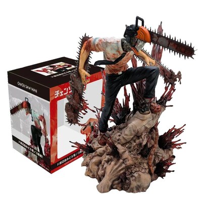 27cm Chainsaw Man Denji Anime Figure Makima Power Action Fig