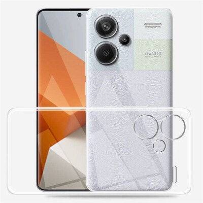 For Redmi Note 13 Pro+ Plus Case Clear Silicon Soft TPU Back