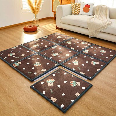 Small fresh living room full of baby crawling mat bedroom ch