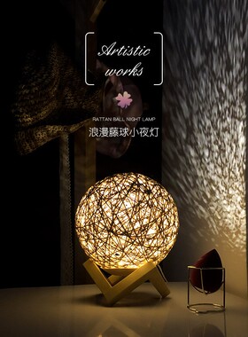 Creative gifts nightlight led usb bedroom bedside table lamp