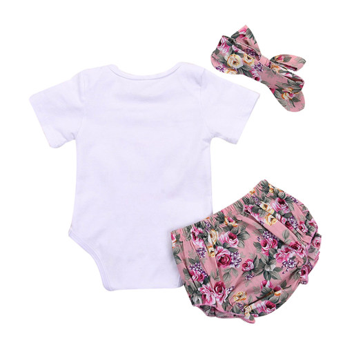 2pcs Baby Girls Outfit Clothes Romper For 0-18M Kids Summer