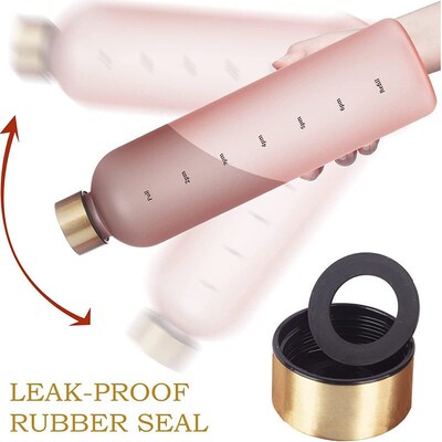 BPA Free Water Cup Outdoors Sports Water Bottle Frosted Plas