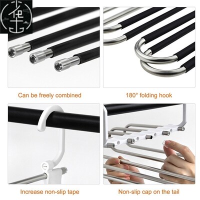 Multifunctional Pants Hanger For Clothes Rack Closet Organiz