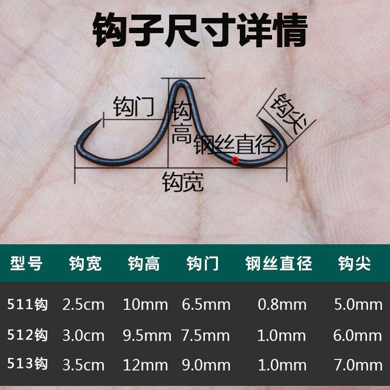 威武渔具无铅甲鱼钩线组手工绑制打鳖钩串钩挂团鱼排钩,户外/登山/野营/旅行用品,鱼钩,淘宝优惠券,粉丝福利购,淘宝优惠卷