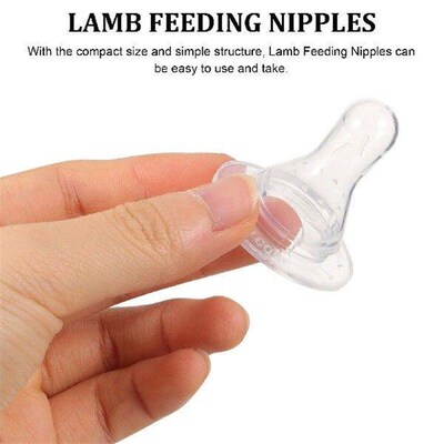 10 Pcs Pet Pacifier Baby Bottle Silicone Sheep Nipple