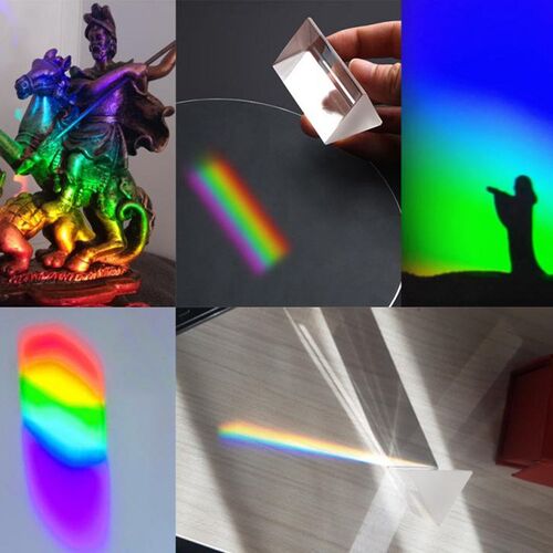 New Kids Physics Stem Science Toys Glass Reflecting Triangul