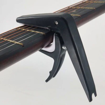 1PC Universal Guitar Capo ABS+Metal Quick Change Clamp Key f