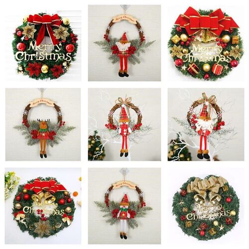 Christmas Wreath Party Decorations Xmas Wreath forFront Door