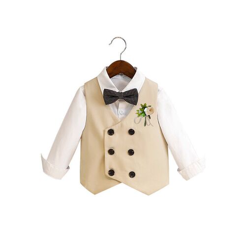 Childrens Vest Suit Spring New Flower Children Wedding Dres