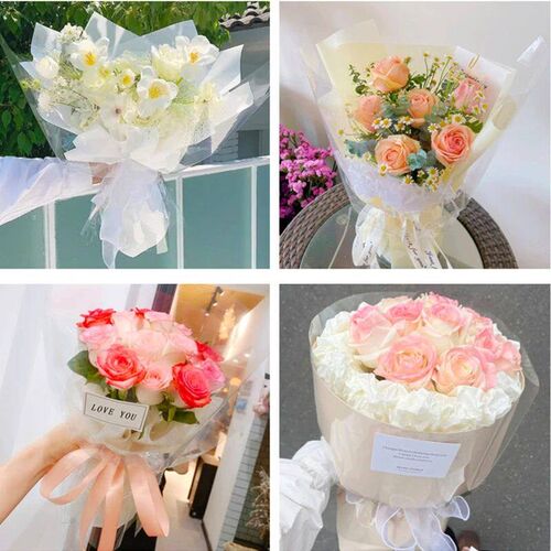 Clear Cellophane Wrap Roll For Gift Flower Bouquet Baskets W