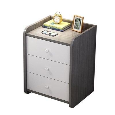 Nightstand simple drawer storage Hcabinet bedside table