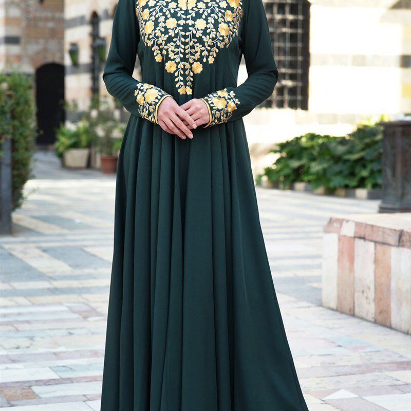 Muslim black abaya islamic clothing for women dubai kaftan r图片