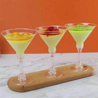 10 Pcs Plastic Goblets for Party Wedding Cocktail Cups