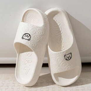 Printting Cute Bear Women Slippers Summer Indoor Soft Cartoo