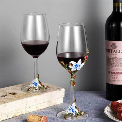 Wine Glass Crystal Goblet Glass Cup High-end Home Drinkware