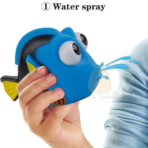 Baby Bath Toys Finding Fish Kids Float Spray Water Squeeze A