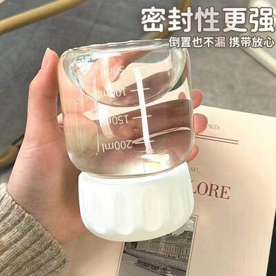Chubby Tumbler High Borosilicate Glass Cup Shaker Cup Childr