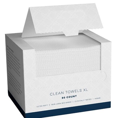 Clean Towels XL Clean Skin face wipes washcloth Towelettes