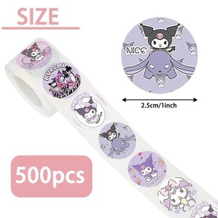 sanrio sticker roll kuromi melody cinnamonroll stickers贴纸