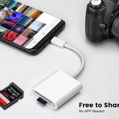 MICRO Type-C Hub to USB SD TF Adapter OTG Memory Card Reader