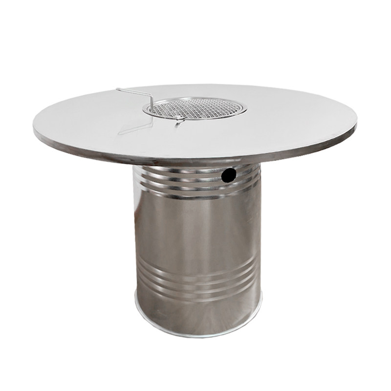 韩式不锈钢烤肉桌商用碳火油桶餐桌烧烤桌椅无烟火锅桌电磁炉一体,商业/办公家具,火锅桌,淘宝优惠券,粉丝福利购,淘宝优惠卷