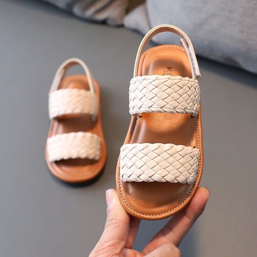 Girl Sandals Braided Open Toe Fashion Vacation Summer Childr