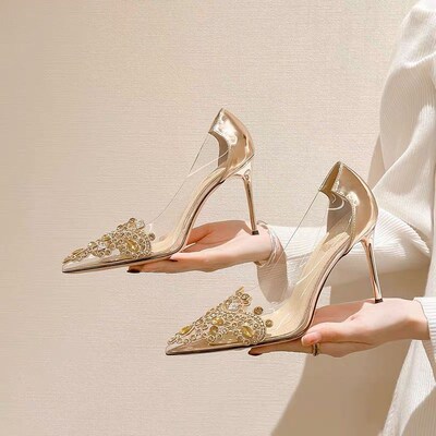 Pointed Heel High Heels Early Spring French Shallow Mouth Fa
