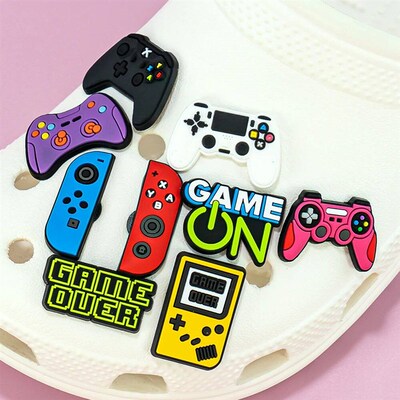 1-13pc Shoe Charm Game Conole Gamepad Shoe Decoration Pin fo