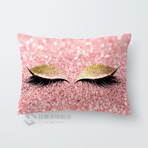 30x50cm Pillow Cases Beautiful Eyes Print Eyelash Out Soft V