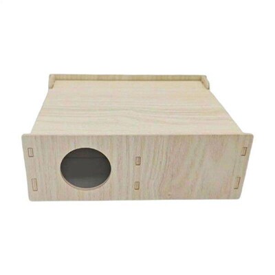 Wooden Hamster House Hamsters Accessories Fun Habitat Decor