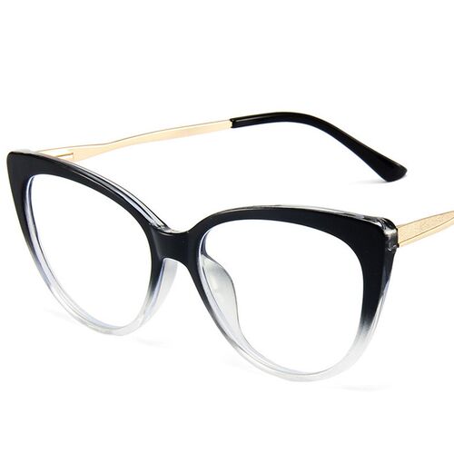 New Color-blocking Anti-blue Light Glasses  Metal sunglasses