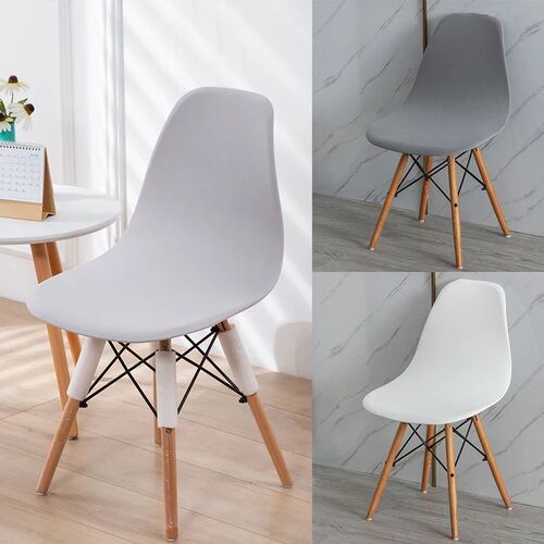 Velvet Scandinavian Chair Cover Solid Color Dining Chair Cov