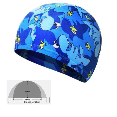 High Elastic Swimming Caps For Boys Girls Kids Nylon Ear Pro