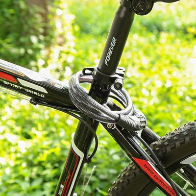 4 Digit Bike Anti Theft Chain Lock Foldable Mini Cycle Foldi