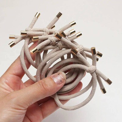 10PCS Women rendy Elastic Hair Rubber Bands  Girls Hair Band