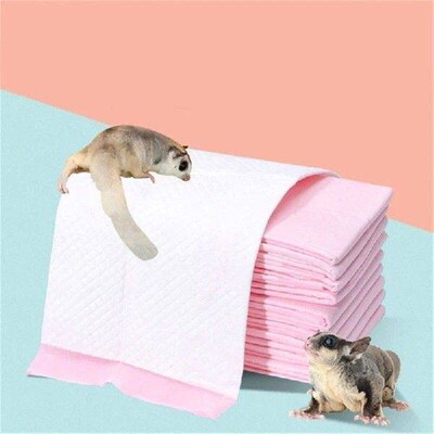10PCS Sugar Glider Pee Pad Blanket Disposable Absorbent