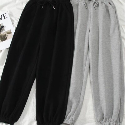 JMPRS Gray women Sweatpants Autumn New  Baggy Fashion Oversi