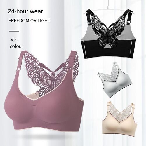 3xl 4xl 5XL plus Size fat No steel ring bra Thai latex Under