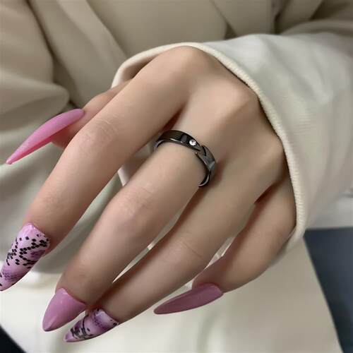 Punk rendy Magnetic Therapy Weight Loss Ring for Women Men A
