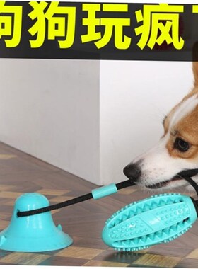 dog toy suction cup pull ball large dog bite resistant molar