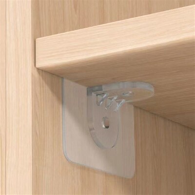 10Pcs Shelf Support Adhesive Pegs Plastic Closet Cabinet She