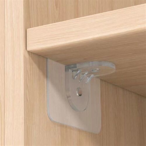 10Pcs Shelf Support Adhesive Pegs Plastic Closet Cabinet She